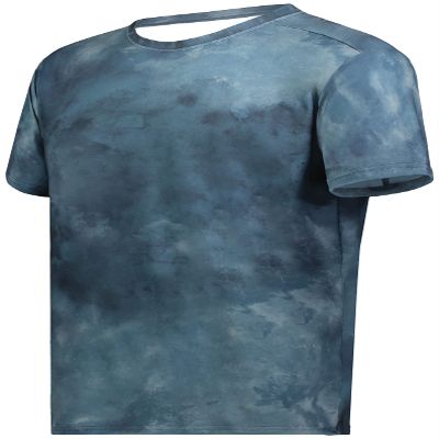 Holloway Men's Stock Cotton-Touch Poly Tee, Storm Cloud Print, Medium