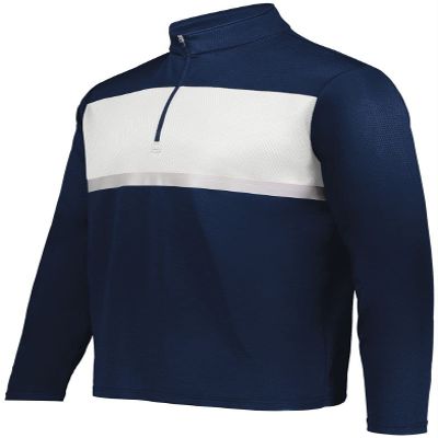 Holloway Sportswear Prism Bold 1/4 Zip Pullover S Navy/White