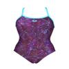ARENA Women's Mountains Texture Light Drop Back MaxLife One Piece Swimsuit, Martinica/Multi, 22