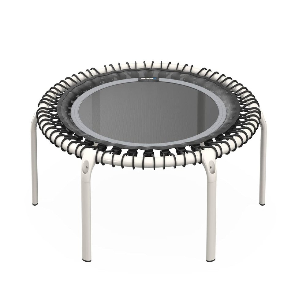Acon FIT 44in Trampoline Round, White, Mini Fitness Rebounder