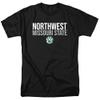 Northwest Missouri State University Official Stacked Unisex Adult T-Shirt, Black, 4X-Large view 1