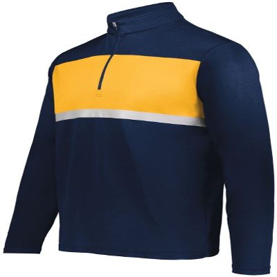 Holloway Sportswear Prism Bold 1/4 Zip Pullover M Navy/Gold