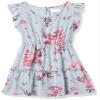 The Children's Place,Girls Floral Tiered Dress,Smoky Blue,S (5/6) view 1