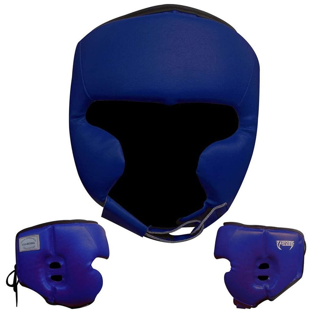 Ultimate - Pro Training Head Gear Guard for Boxing MMA Muay Thai Training (Blue, S/M)