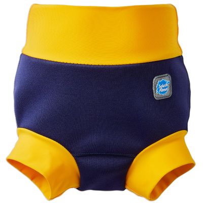 Splash About Happy Nappy Reusable Swim Diaper, Navy & Yellow, 4-5 Years