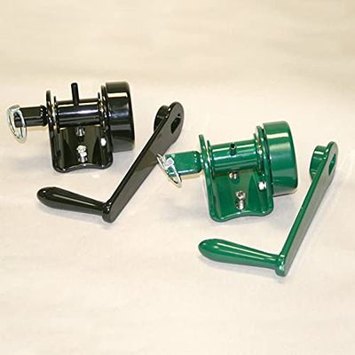 Douglas Sports Douglas Deluxe Aluminum Replacement Reel with Handle for External Wind Tennis Posts, Black