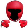 Ultimate - Pro Training Head Gear Guard for Boxing MMA Muay Thai Training (Red, S/M) view 1