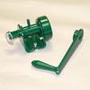 Douglas Sports, Douglas Deluxe Aluminum Replacement Reel with Handle for External Wind Tennis Posts, Green view 3