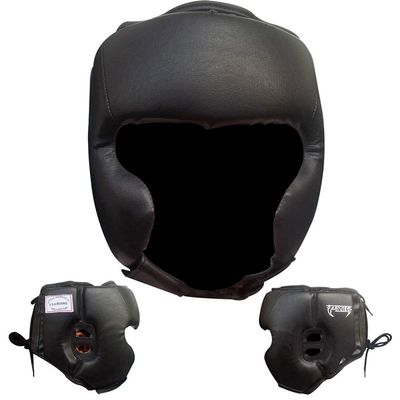 Ultimate - Pro Training Head Gear Guard for Boxing MMA Muay Thai Training (Black, S/M)