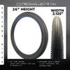 Growler Tire 26 x 2.125 Inch Tire Replacement Kits with or Without Inner Tubes. Includes Tools. Fits Bicycles with 26 x 1.75 or 26 x 2.125 Rim or Wheels. (No Logo, 2 Pack with Tubes) view 3