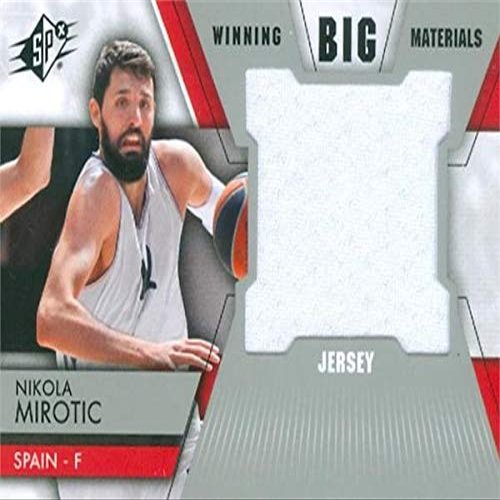 Autograph Warehouse 583522 Nikola Mirotic Player Worn Jersey Patch Basketball Card - Spain - 2014 Upper Deck Winning Big Materials No.WMNM