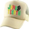 ALLNTRENDS Adult Trucker Hat Juneteenth Embroidered Freedom Day Baseball Cap Adjustable Support Mesh Back Truckers (Ivory) view 1
