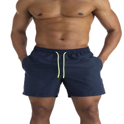 AITLGINVEN Men's Swim Trunks Swimwear Sports Shorts with Pockets Dark Blue M