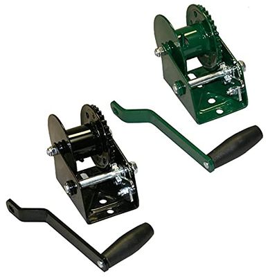 Douglas Sports Reel-1 Steel Replacement Reel & Hardware for External Wind Tennis Posts, Black