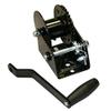Douglas Sports Reel-1 Steel Replacement Reel & Hardware for External Wind Tennis Posts, Black view 2