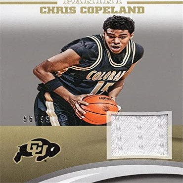 Autograph Warehouse 653696 Chris Copeland Player Worn Jersey Patch Basketball Card - Colorado Buffaloes - 2016 Panini Team Collection Silver No.CCCU LE 56-99