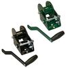 Douglas Sports Reel-1 Steel Replacement Reel & Hardware for External Wind Tennis Posts, Green view 1