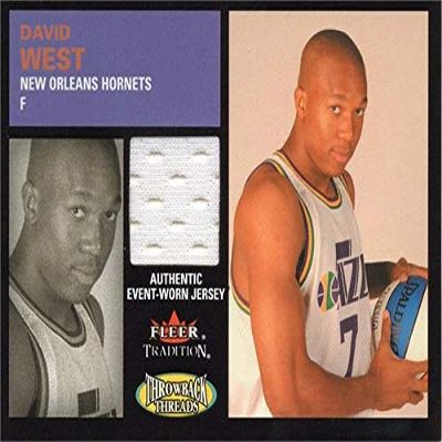 Sports Memorabilia Autograph Warehouse 653672 David West Player Worn Jersey Patch Basketball Card - New Orleans Hornets - 2003 Fleer Tradition No.TTDW