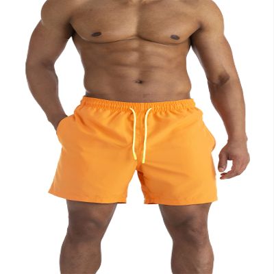 AITLGINVEN Men's Swim Trunks Swimwear Sports Shorts with Pockets Yellow L