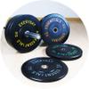 Signature Fitness 2" Olympic Bumper Plate Weight Plates with Steel Hub, 35LB, Single, Black view 4
