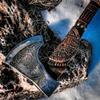 Viking Axe Forged Gift - Odins Glory, Viking Hatchet, Battle Axe, Scandinavian Axe view 2