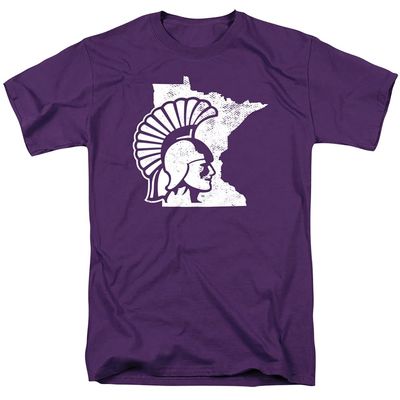 Winona State University Official State Shape Unisex Adult T-Shirt, State Shape, 4X-Large