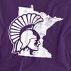 Winona State University Official State Shape Unisex Adult T-Shirt, State Shape, 4X-Large view 2