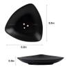 AUEAR, A5 Melamine Trinket Dish Decorative Jewelry Tray Ring Holder Organizer for Keys Food Safe Dishware Black (Triangle) view 2