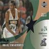 Sports Memorabilia Autograph Warehouse 653649 Desmond Mason Player Worn Jersey Patch Basketball Card - Seattle Super Sonics - 2002 Upper Deck No.DMAW Black view 1