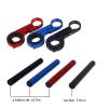 SJHY Bicycle Accessories Extension Bar Aluminum Alloy/Carbon Fiber Double Bracket Holder Extender Bike Handlebar Mount Flashlights Bike Parts (Color : Black 20cm Carbon) view 4