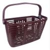Bicycle Basket, Bellelli, Quick Release, Removable, Lightweight Plastic Basket, Easy to Mount, with Swing Up Handle, Plaza, Made in Italy (Plum) view 1