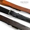 10221 Western Eagle Engraved Genuien Full Grain Cowhide Leather Casual Belt 1-1/2"(38mm) Wide (Tan, 46) view 3