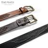 10221 Western Eagle Engraved Genuien Full Grain Cowhide Leather Casual Belt 1-1/2"(38mm) Wide (Tan, 46) view 4