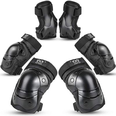 boruizhen Kids/Adult/Youth Knee and Elbow Pads with Wrist Guards 3 in 1 Protective Gear Set for Skateboarding Cycling BMX Bike Scooter Skating Riding