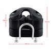2 Pcs Cam cleats with Top Wire Flaired Leading Ring(Orange), Nylon Top Cover Tromotes stability, Nylon Cammatic Cleats, Composite 2 Row, Boat Pilates Equipment Fast Entry, For Rope diameter: 1/4"-1/2" view 2