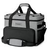 TOURIT Cooler Bag 24/35/46-Can Insulated Soft Cooler Portable Cooler Bag 14.6/24/32L Large Lunch Cooler for Picnic, Beach, Work, Trip (Grey, 46can/32L) view 1