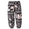 Agoky Girls Elastic Waist Yoga Pants Comfy Vintage Dance Pilates Bloomers Bohemian Harem Pants Beach Trousers Activewear Chain Elephant 11-12 Years view 2