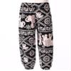 Agoky Girls Elastic Waist Yoga Pants Comfy Vintage Dance Pilates Bloomers Bohemian Harem Pants Beach Trousers Activewear Chain Elephant 11-12 Years view 4
