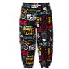 Agoky Girls Elastic Waist Yoga Pants Comfy Vintage Dance Pilates Bloomers Bohemian Harem Pants Beach Trousers Activewear Guitar Music 9-10 Years view 2