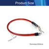 Juvielich Anti Theft Bike Lock 2ft.x12mm Bike Cable Lock with 2 Keys High Security Cable Lock Coiled Bike Lock for Outdoor Equipment, Bicycles, Scooters, Fence, Gate,Red 620 x 12mm view 2