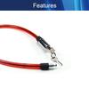 Juvielich Anti Theft Bike Lock 2ft.x12mm Bike Cable Lock with 2 Keys High Security Cable Lock Coiled Bike Lock for Outdoor Equipment, Bicycles, Scooters, Fence, Gate,Red 620 x 12mm view 4
