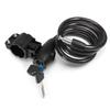 Juvielich Anti Theft Bike Lock Bike Cable Lock with Keys High Security Cable Lock Coiled Bike Lock 2 Keys Black 1100 x 11mm view 1