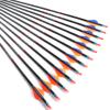 24pc ID 6.2mm .244" Custom Length 22-33 Inch Carbon Arrows Spine 250 300 340 400 500 600 700 800 Target Practice & Hunting Arrow Rotatable Nock for Recurve Bow Compound Bow Adult Youth Shooting view 3