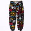 Agoky Girls Elastic Waist Yoga Pants Comfy Vintage Dance Pilates Bloomers Bohemian Harem Pants Beach Trousers Activewear Guitar Music 11-12 Years view 4