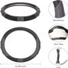 10L0L 13 Inch Golf Cart Steering Wheel Covers for EZGO TXT&RXV, Upgraded Microfiber Anti-Slip Steering Wheel Cover with Pu Leather view 4