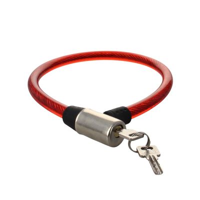 Juvielich Anti Theft Bike Lock Bike Cable Lock with Keys High Security Cable Lock Coiled Bike Lock 2 Keys Orang 1200 x 12mm