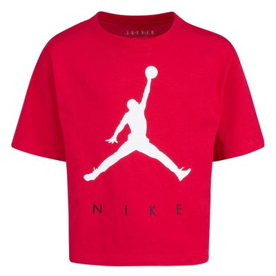 Jordan Girl's Jumpman by Nike Tee (Little Kids/Big Kids) Very Berry LG (12-14 Big Kid)