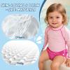 Durio Reusable Swim Diapers Washable Baby Swim Diaper Unisex Infant Toddler Swimming Diapers B White & Rose 6-12 Months view 2