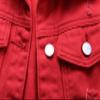 loveimgs Women's Fashion Sleeveless Regular Fit Lightweight Button Front Candy Color Ripped Denim Vest Jacket Pockets (Red, XX-Large) view 2