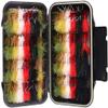 wifreo 30/90PCS Wooly Bugger Fly Fishing Lures Streamer Assortment with Waterproof Fly Box view 1